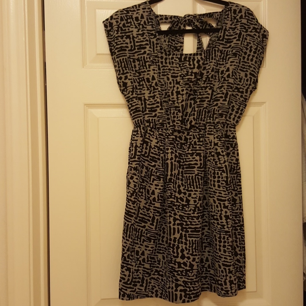 Mind Code patterned dress